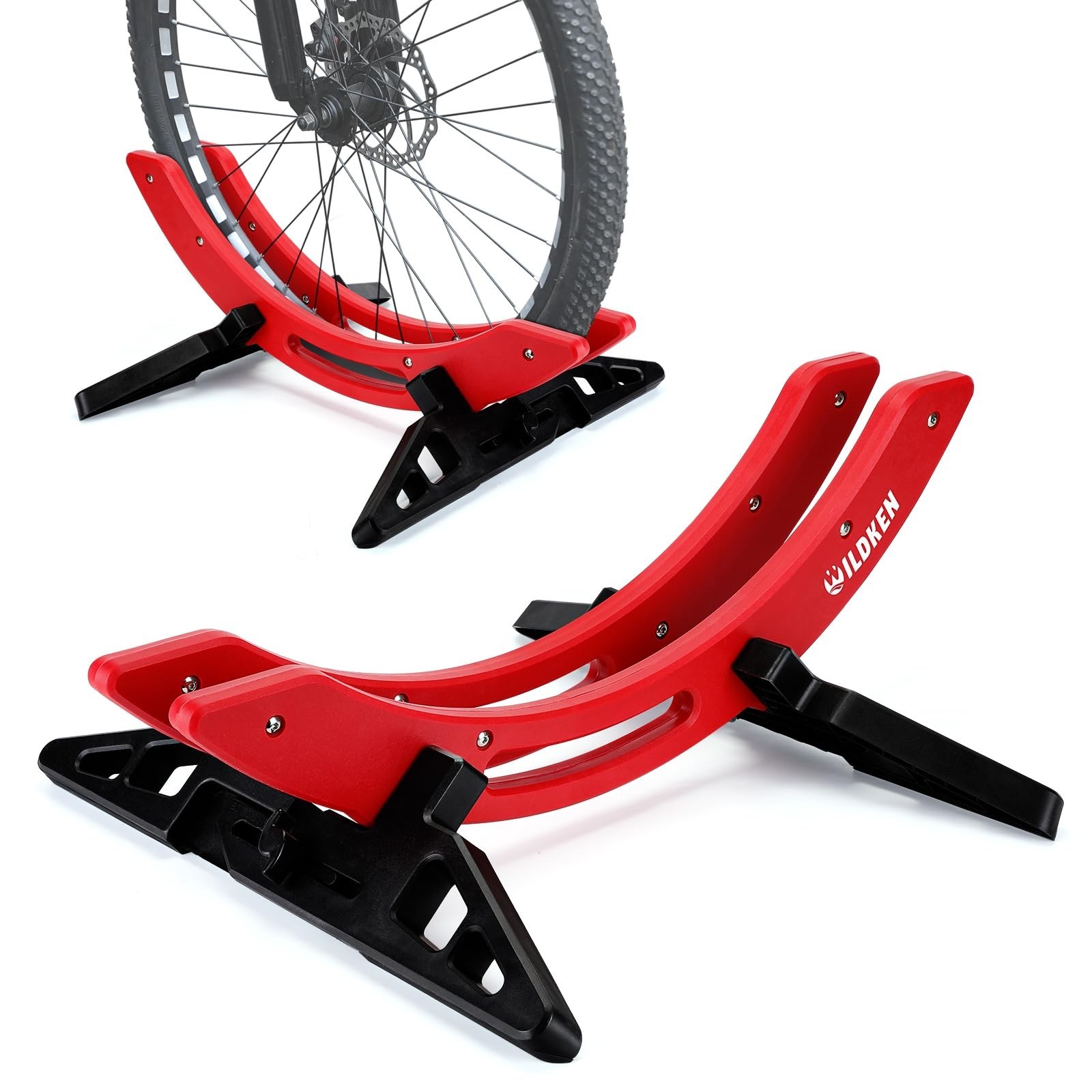 WILDKEN Bike Stand, Bike Stand Floor for Home/Garage Adjustable Bicycle Stand...