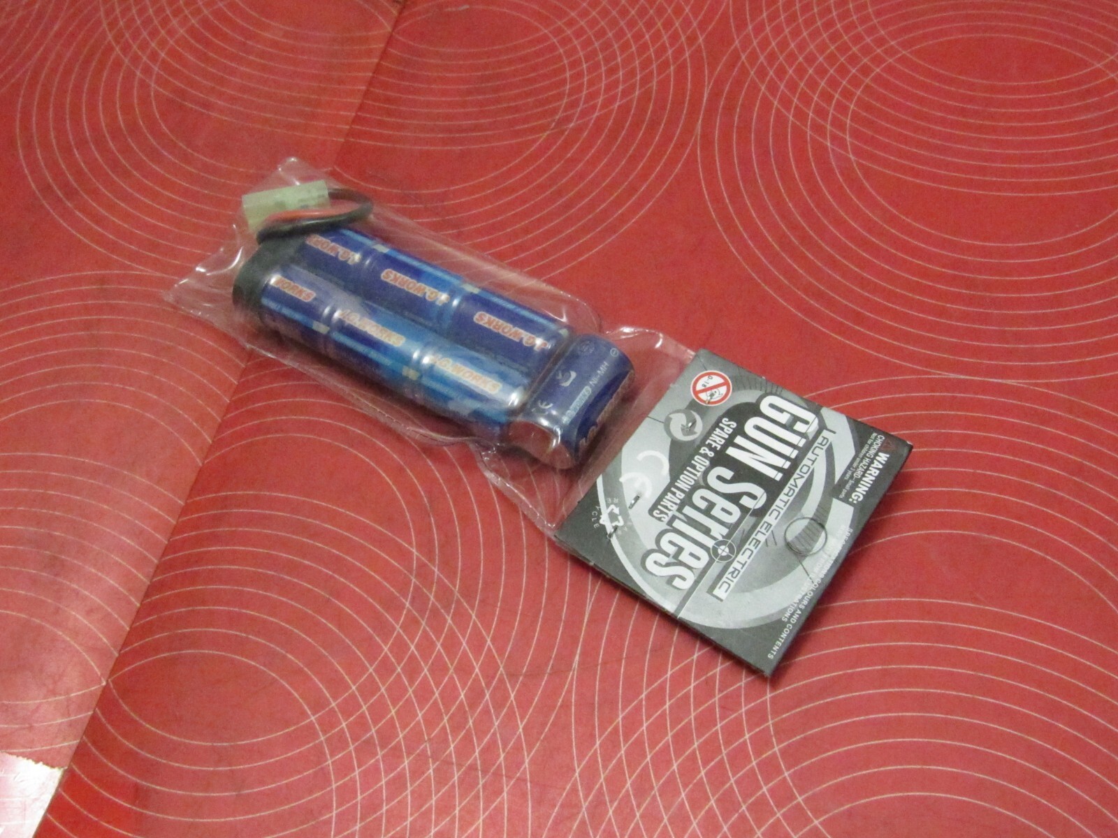 J.G Works 1100mA Ni-MH Battery W/ Mini Tamiya Plug For Airsoft Gun/RC Car. #0234