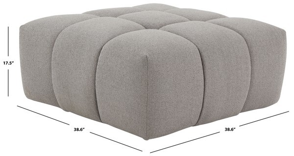 Safavieh PETRYNA BOUCLE TUFTED OTTOMAN, Reduced Price 2172745527 SFV4823C