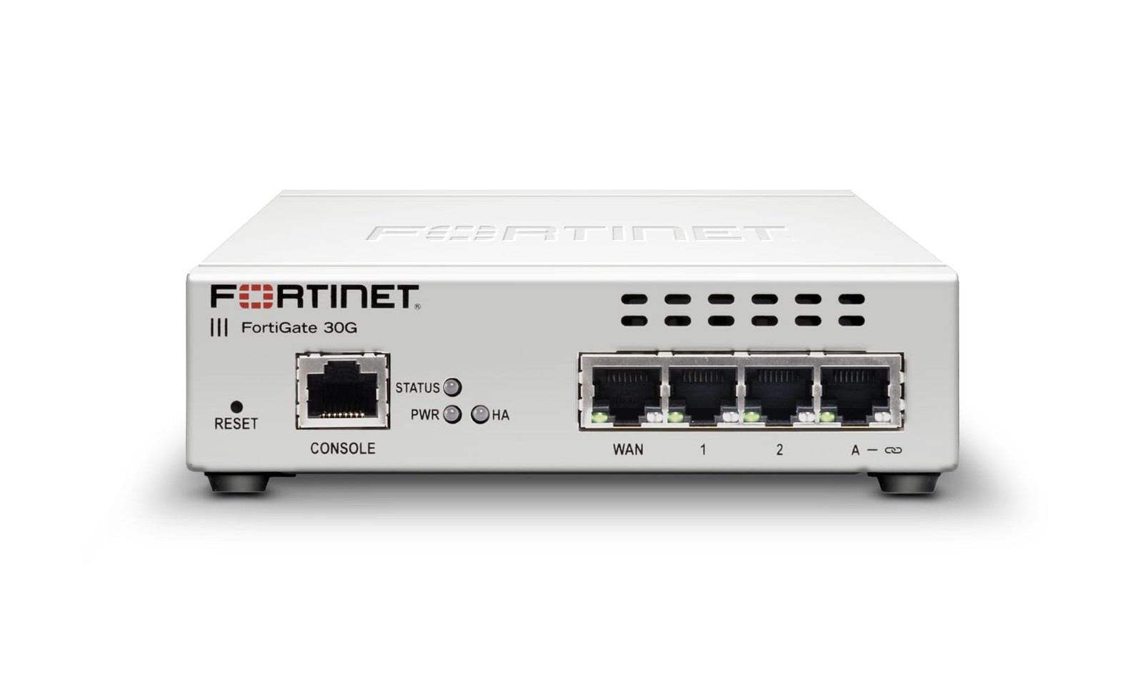 Fortinet FortiGate-30G Firewall for Small Offices with 4 Hardware Only, White