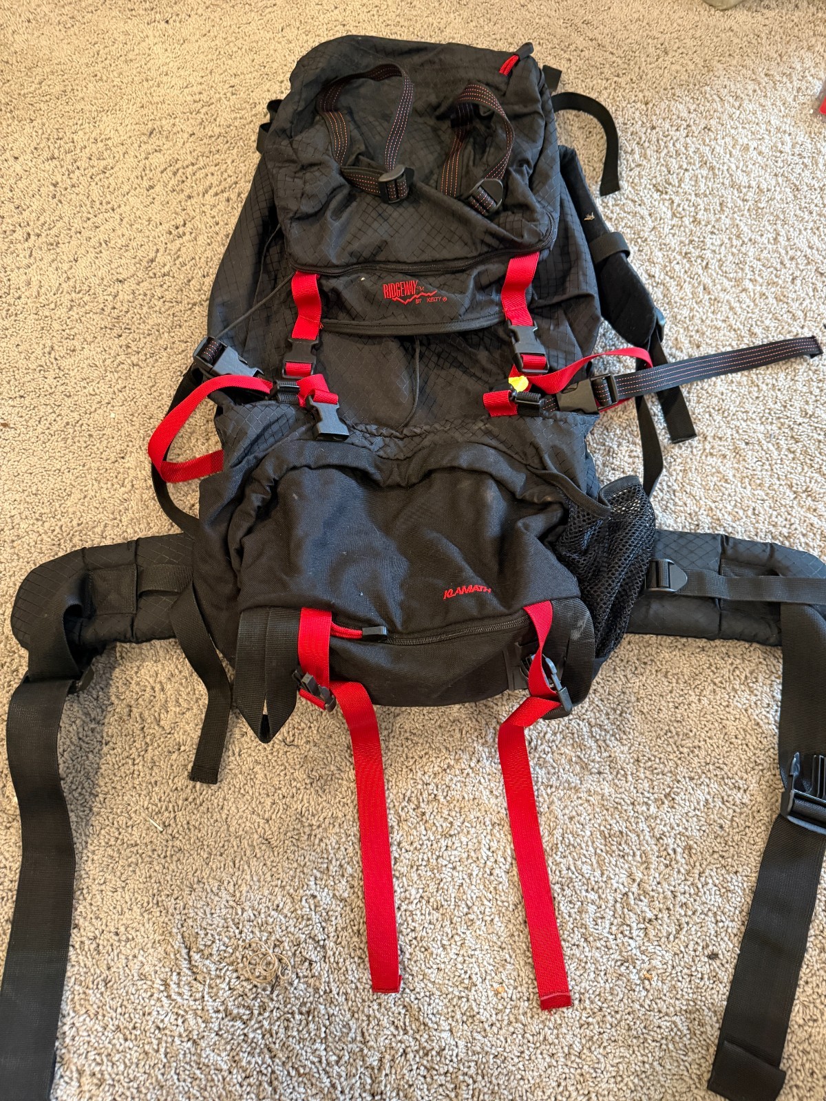 Kelty Hiking Backpack Ridgeway Klamath Waterproof Outdoor Camping Large Padded