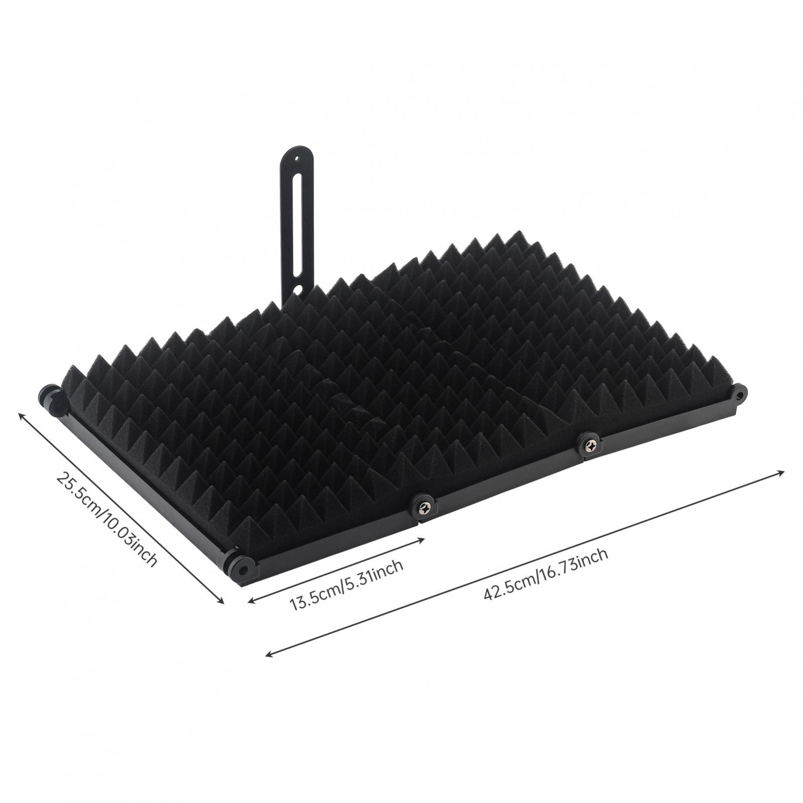 Microphone Isolation Shield Microphone Wind Screen Foldable for Recording / Live