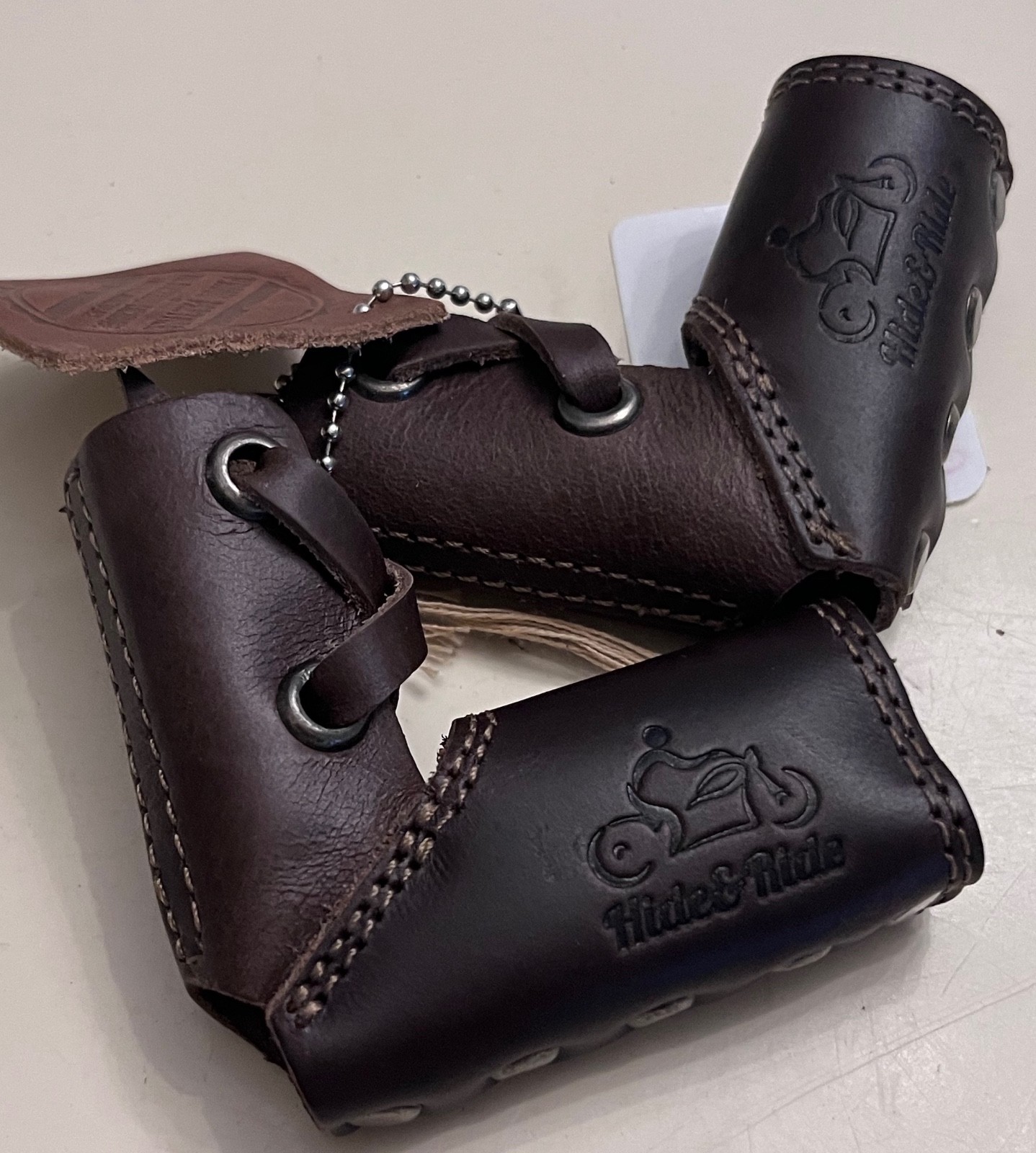 Stockyard Exchange Leather Shift Lever Sock Pair Hide & Ride NEW