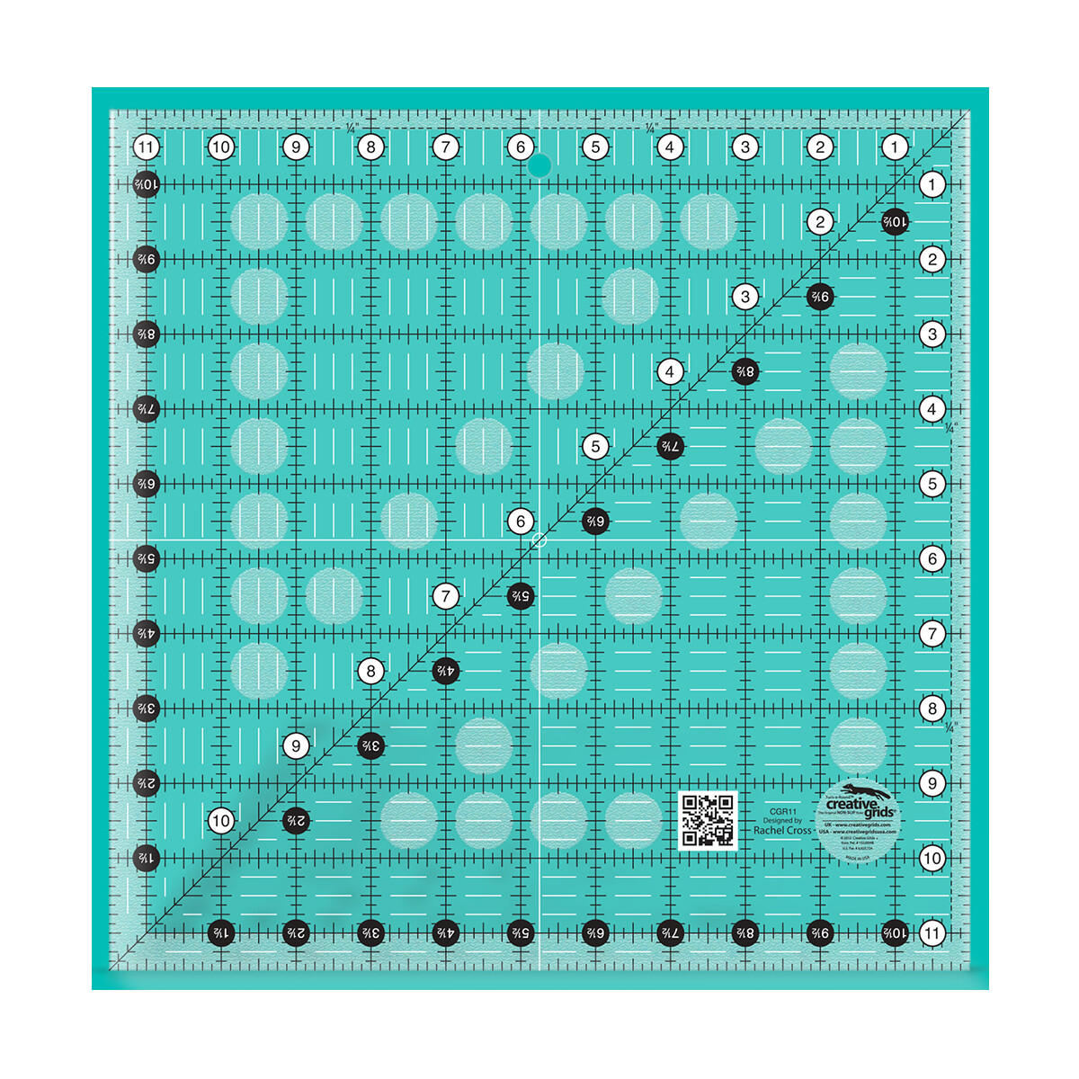 Creative Grids -- Quilt Ruler 11-1/2in Square