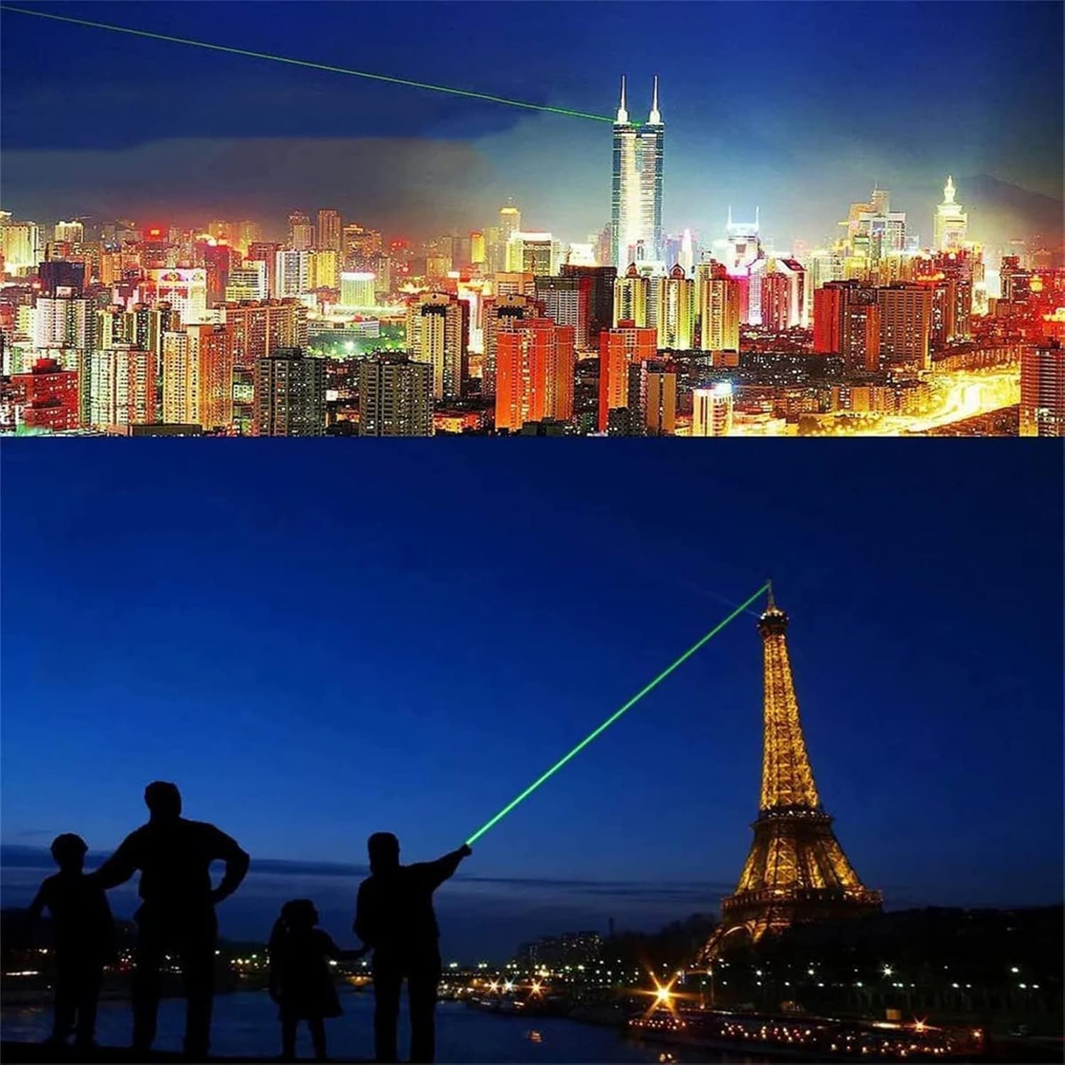 High Power Tactical Green Laser Pointer with Adjustable Focus & USB Recharge