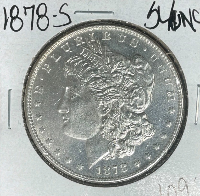 1878-S MORGAN SILVER DOLLAR ~ SLIDER/UNC ~NICE COIN~