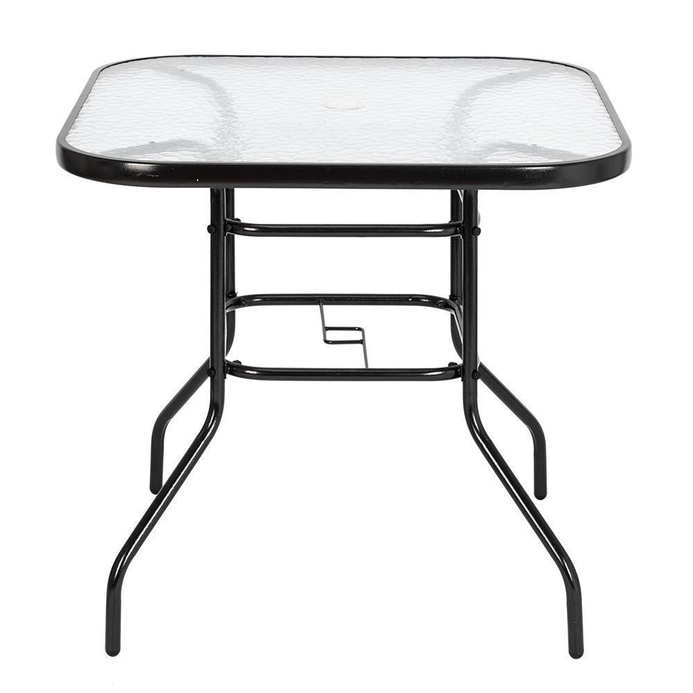 32" Home Yard Patio Bistro Tempered Glass Square Table Top Outside Banquet Party