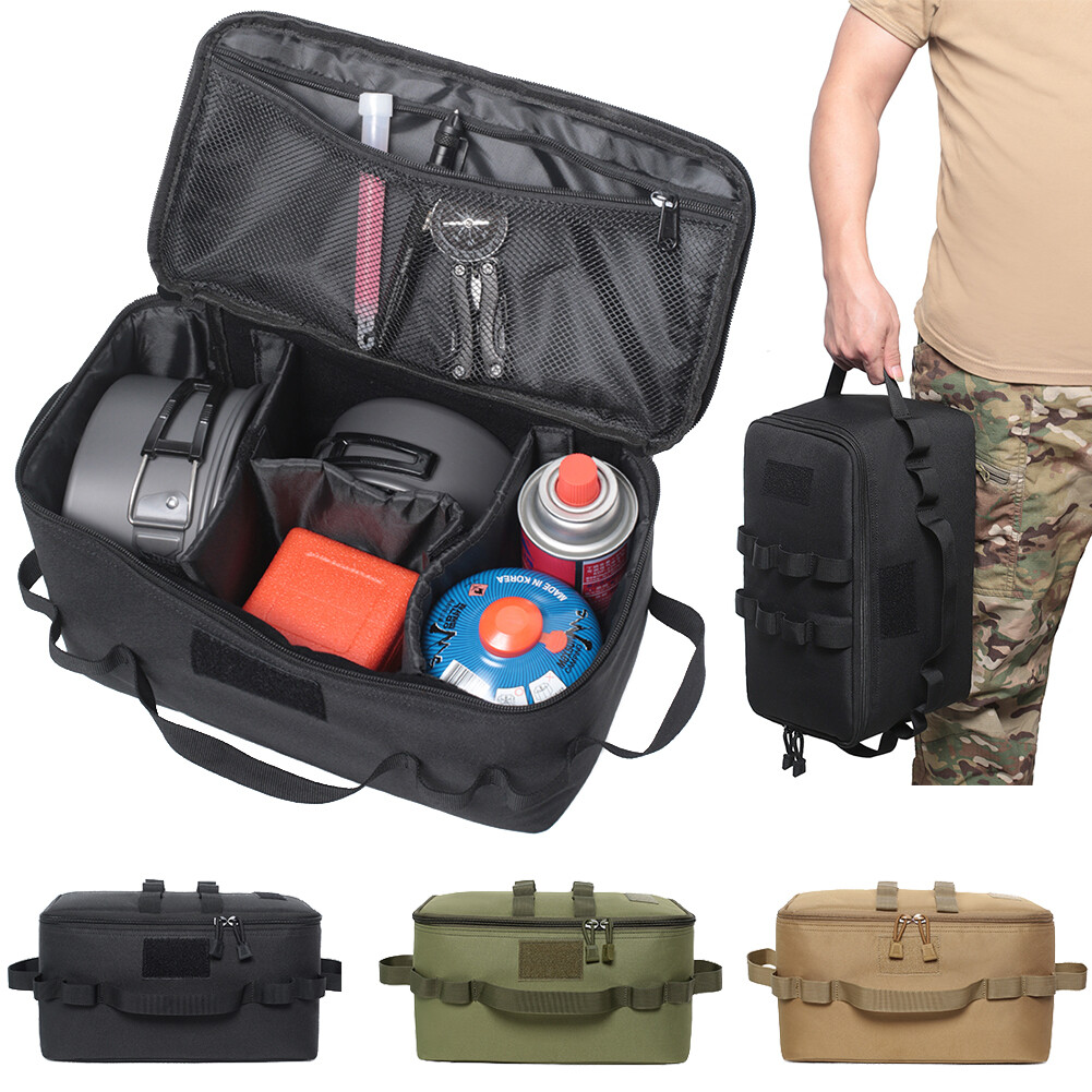 Outdoor Camping Bag Large Capacity Oxford Folding Bag Tactical Molle Storage Bag
