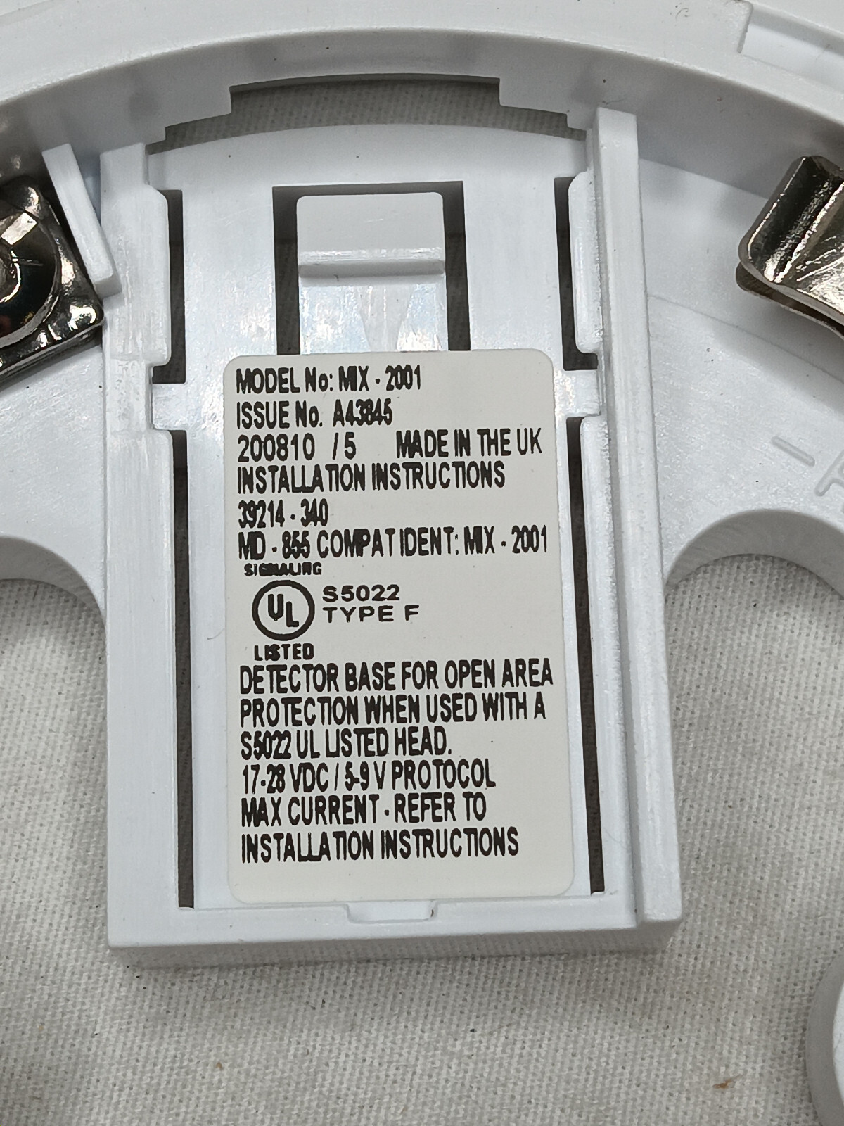 Mircom MIX-2001 6" E-Z Fit Base