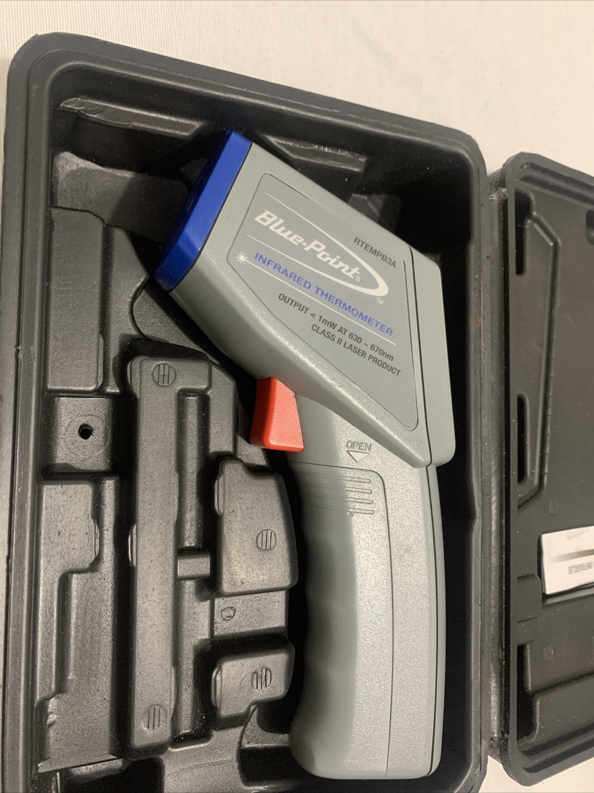Blue point Infrared Thermometer RTEMPB3A Class II Laser Product Auto Diagnostics