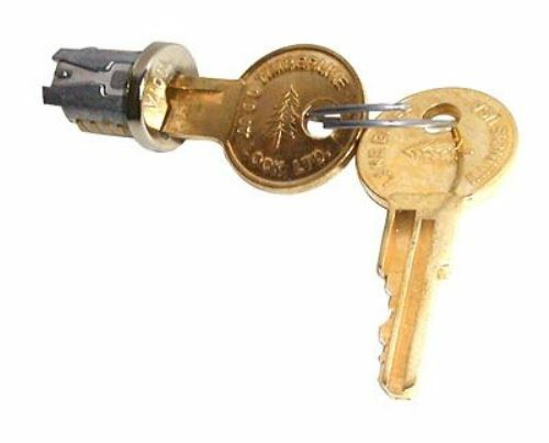 CompX LP-100-105TA, LOCK PLUG, POLISHED NICKEL, KEYED TO 105TA KEY
