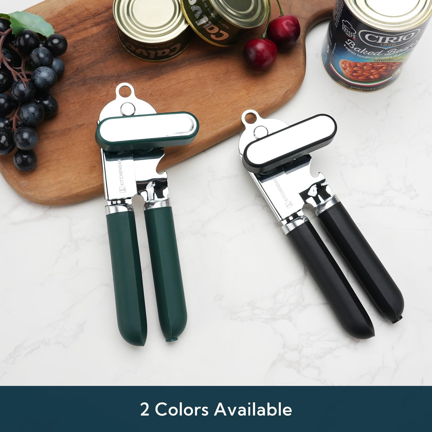 Manual Can Opener, Super Sharp Sandvik 12C27 Blade, Handheld Can Opener with ...