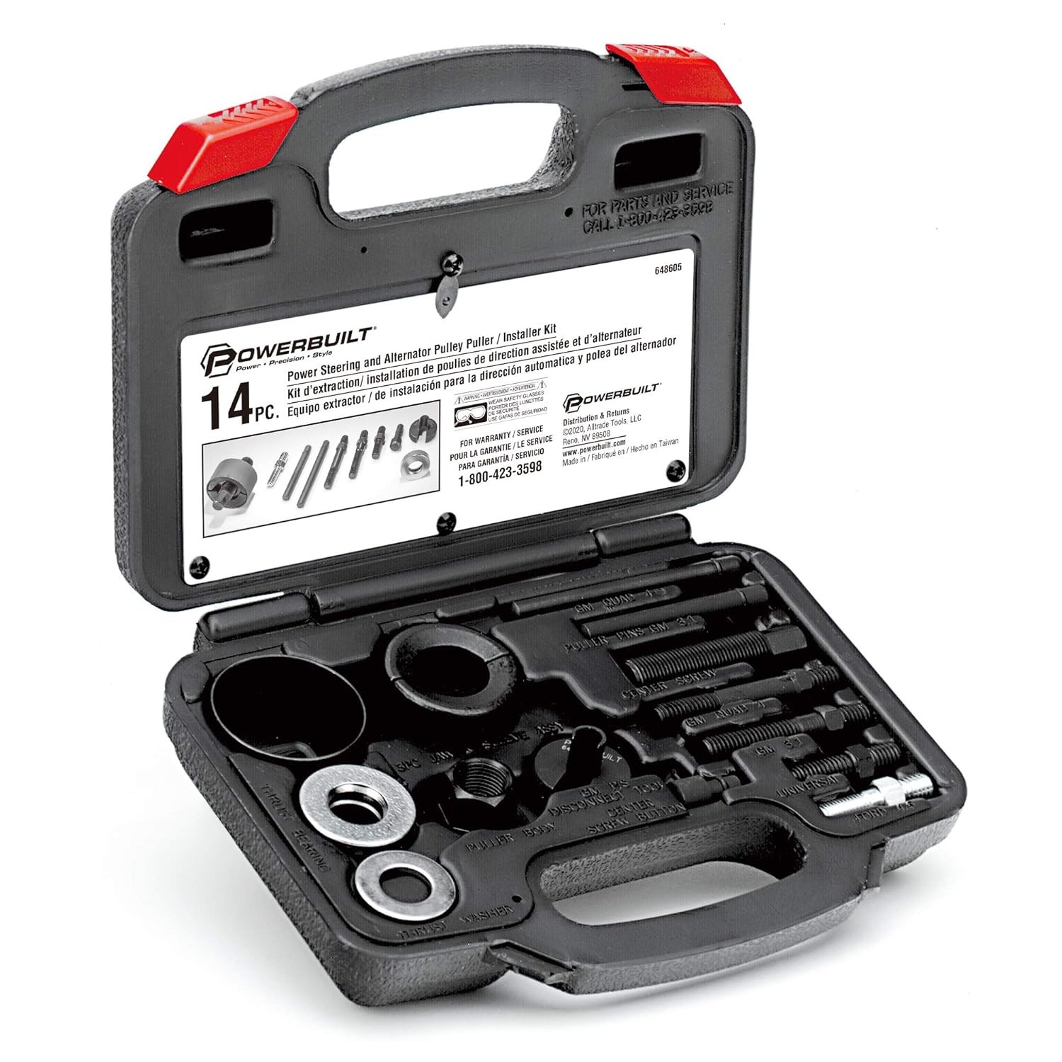 Power Steering Pulley Removal Tool Set, Alternator Pulley Install Tool Kit
