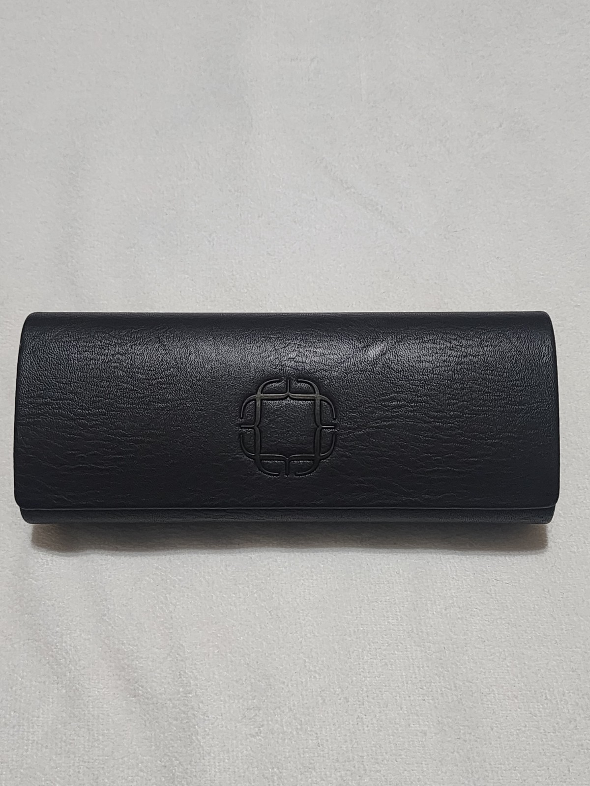 Blake Huwahara Brown Leather Glasses Case Magnetic Flip Top NICE