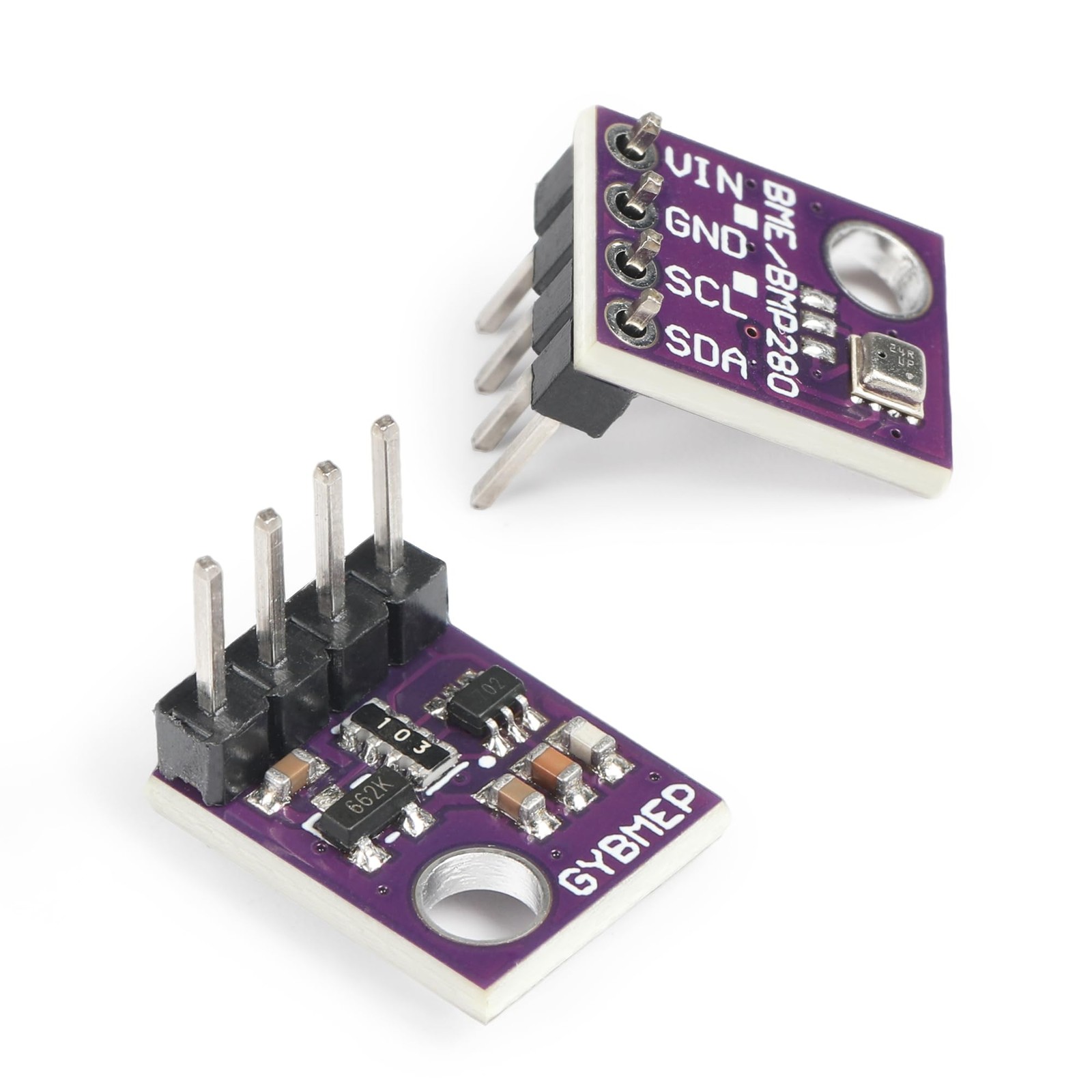 2 PCS BME280 5V Sensor Module Atmospheric Pressure Temp Humidity I2C
