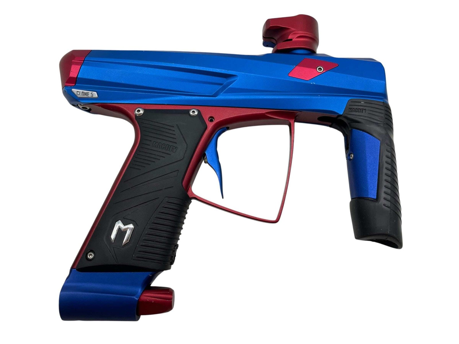MacDev Clone 5 Blue/Red Paintball Gun