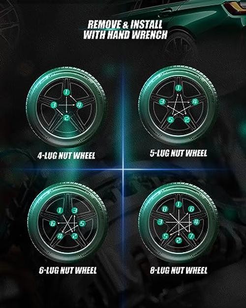 Small 6 Point Spline Lug Nuts Key Tuner Socket Tool 6 Spline Lug Nuts Key