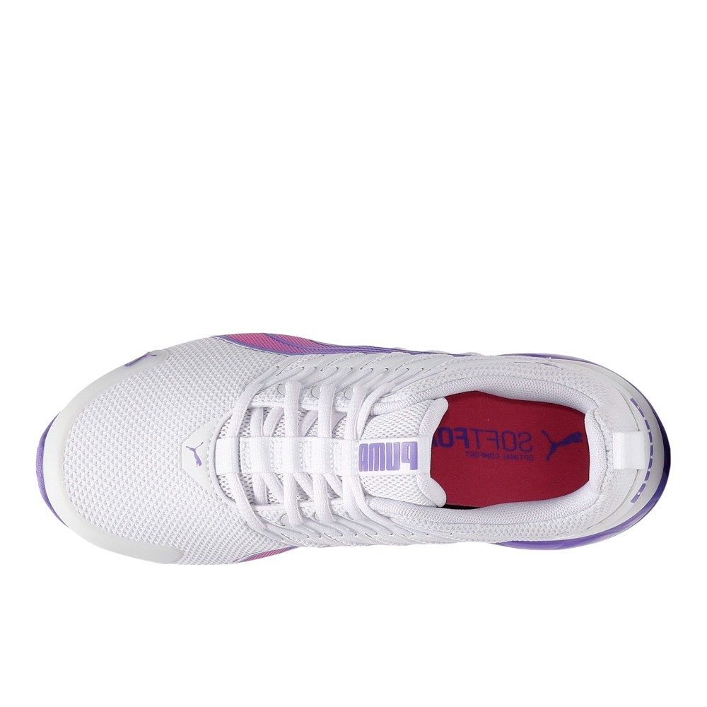 PUMA Voltaic Evo Fs Fade Lace Up Womens White Sneakers Casual Shoes 31119801