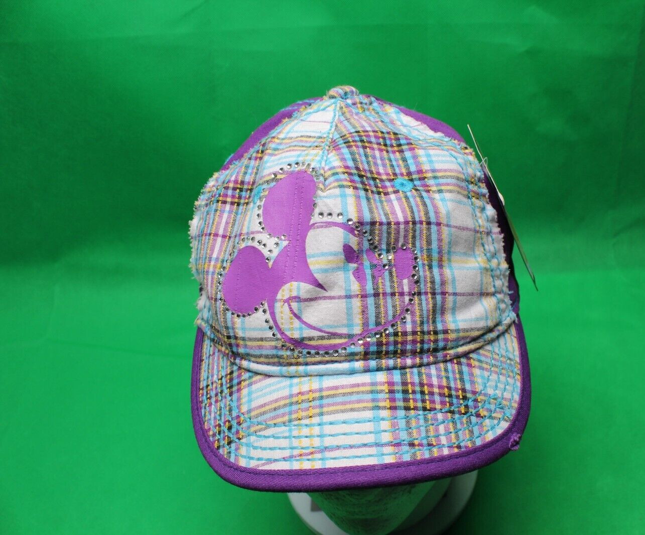 Disney Parks Mickey Mouse Bedazzled Hook Youth Cap Adjustable