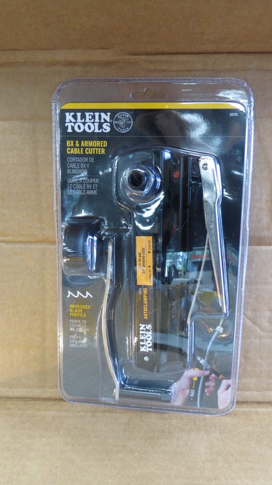 KLEIN TOOLS 53725 BX & ARMORED CABLE CUTTER NEW