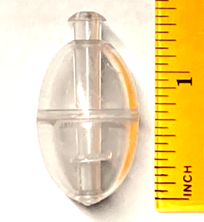 Bubble Spinning Floats #240 Clear Plastic 3/4" Width 12 COUNT PACKAGE