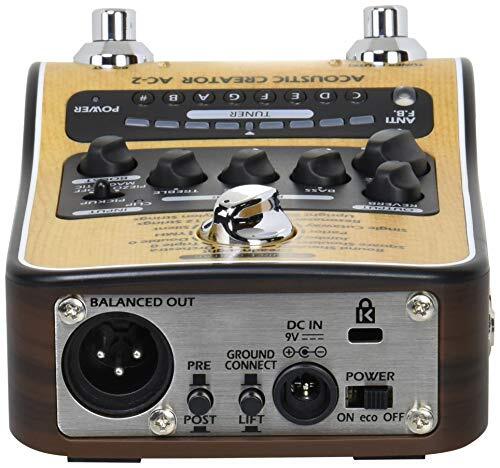 ZOOM ズーム Acoustic Creator アコースティックギター用プリアンプ AC-2 From Japan