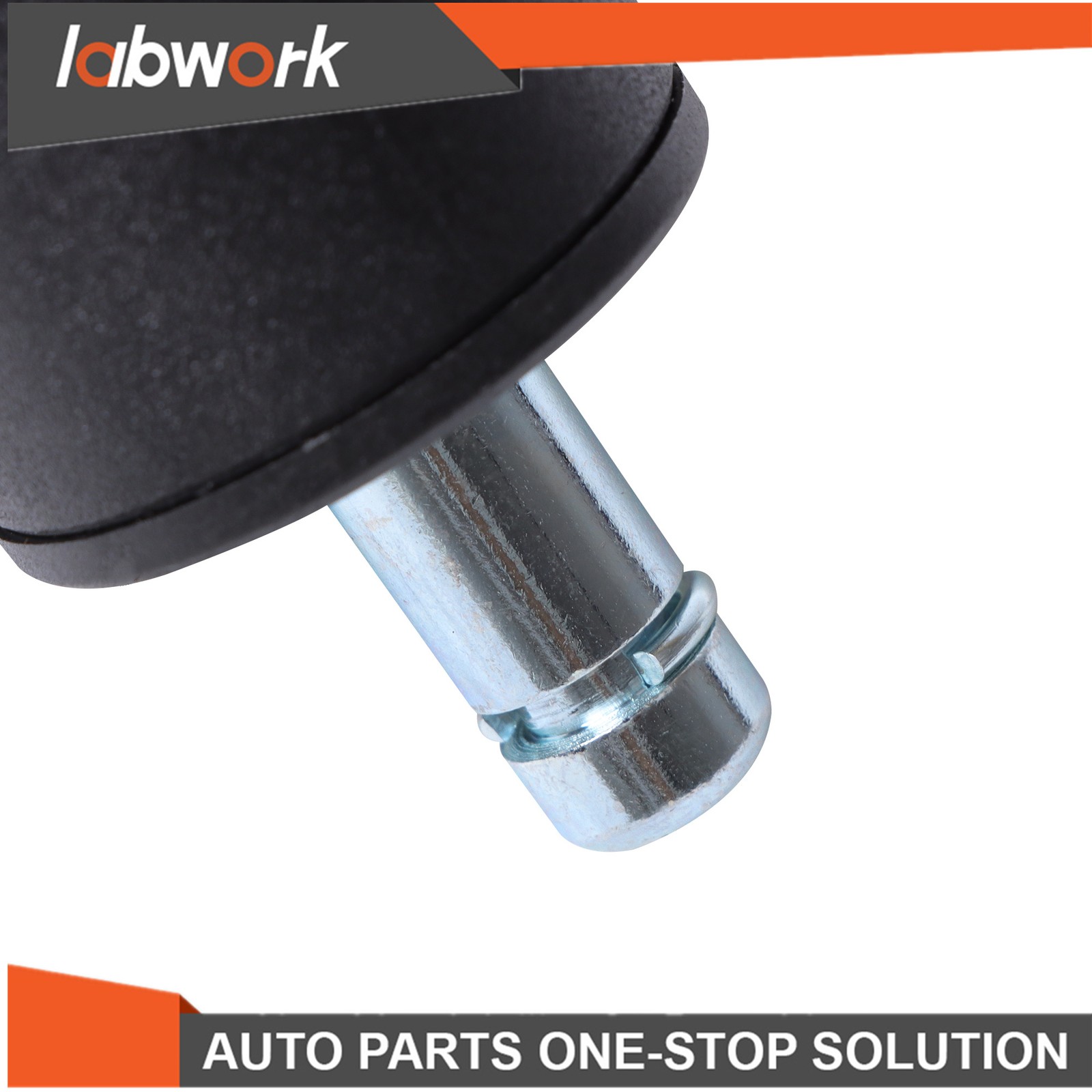 Labwork 5 Pack 2 Inch Universal Mute Rubber Chair Casters 360° Swivel Wheels