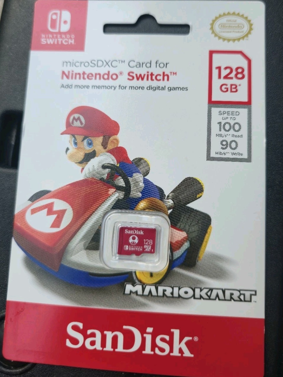 SanDisk microSDXC Card for Nintendo Switch 128GB Mario Red - Brand New