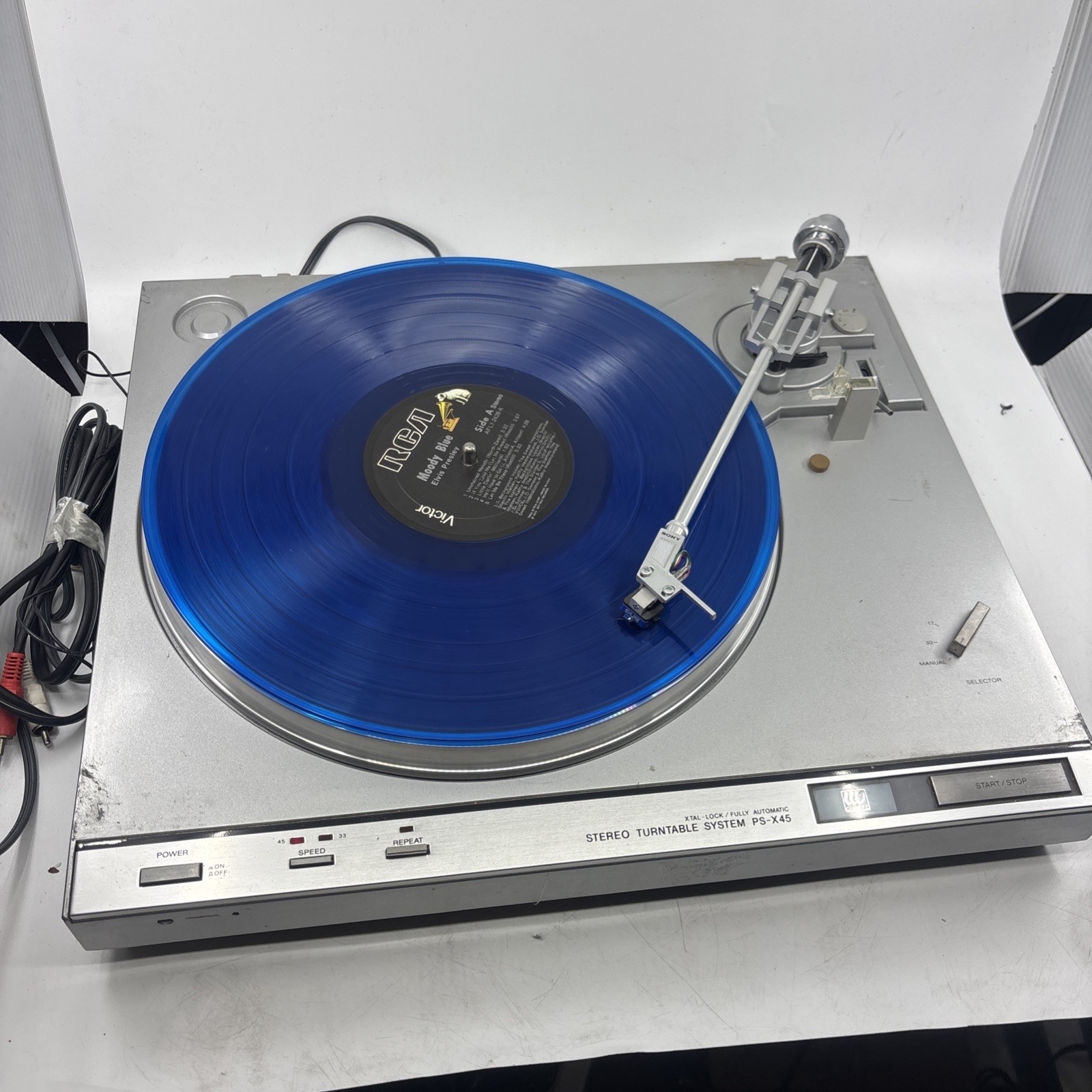 SONY PS-X45 Turntable WORKS Missing One Leg