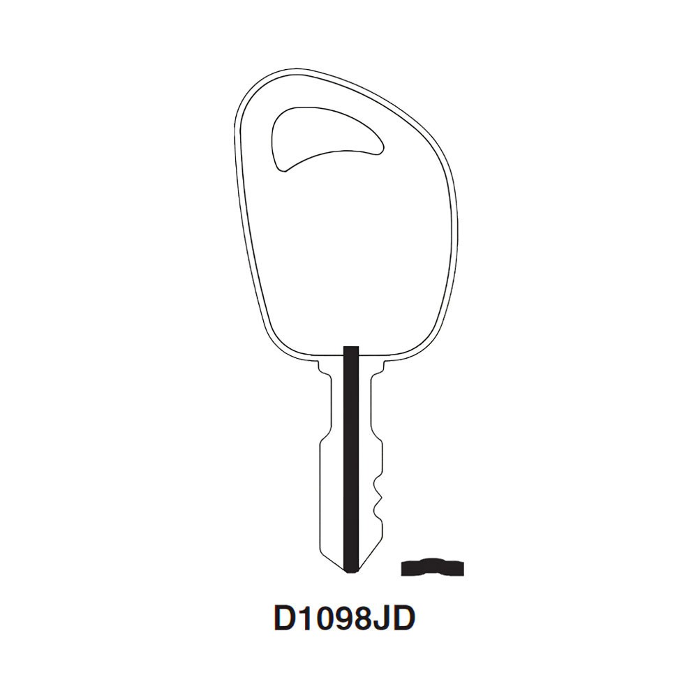 D1098JD Key Blank Nickel