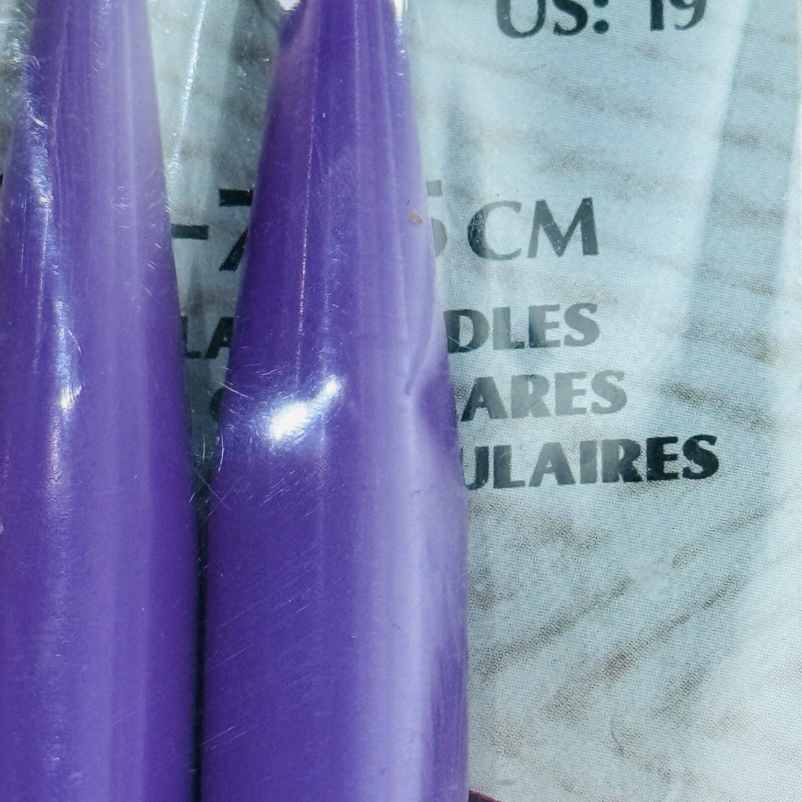 Wrights Boye Size US19 Circular Plastic Knitting Needles