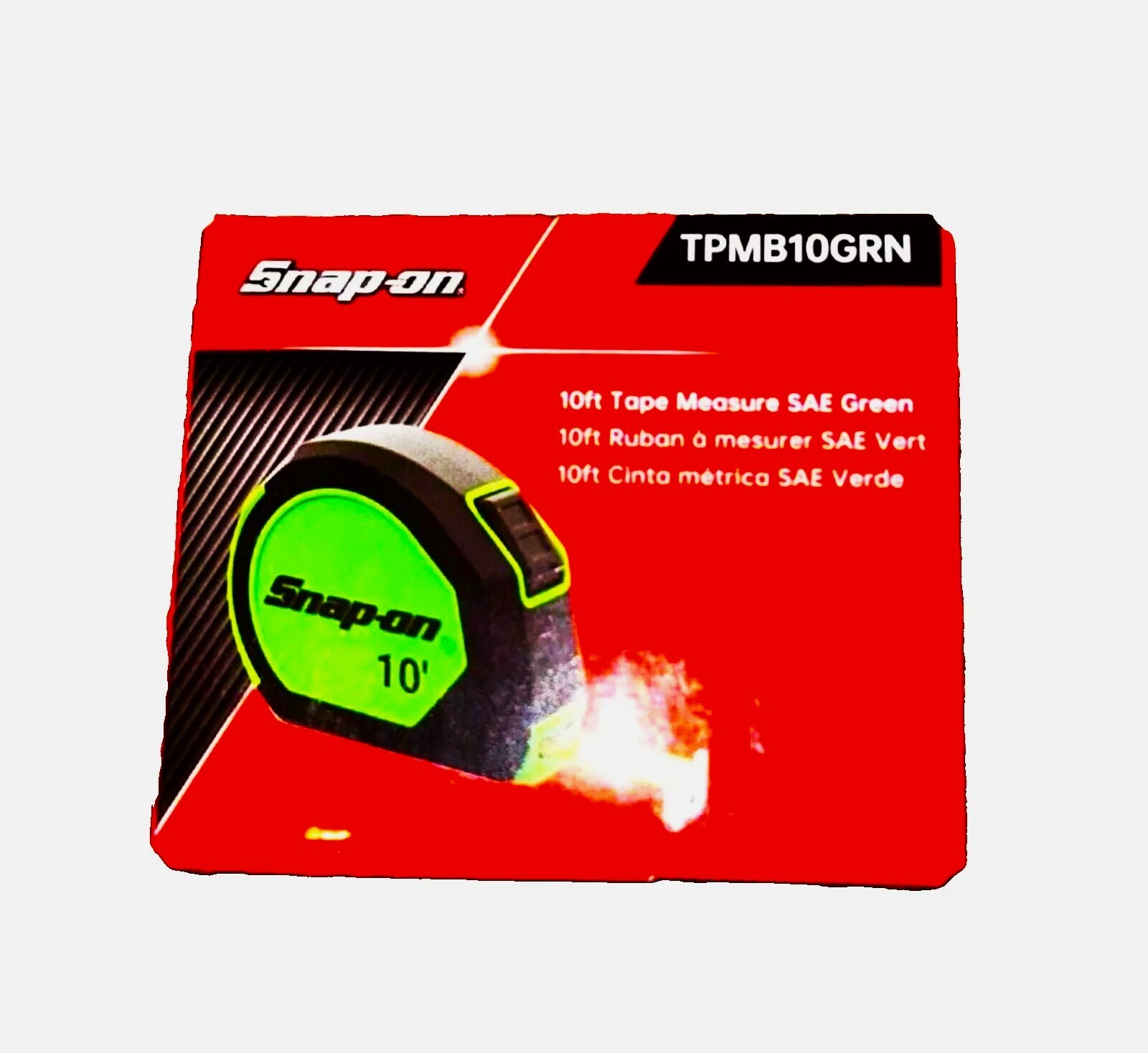 *NEW* Snap-on Tools TAPE MEASURE 10' SAE TPMB10GRN *GREEN* MAGNETIC BACK