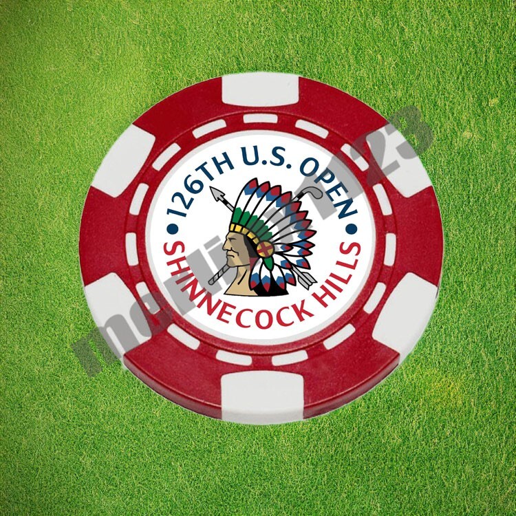 2026 US Open Shinnecock Hills Club Dia-magnetic Clay Poker Chip Golf Ball Marker