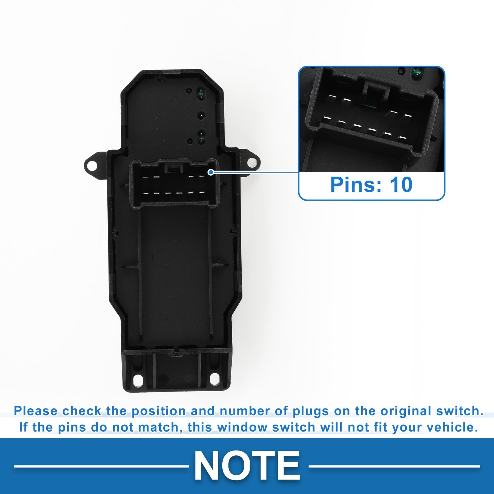Power Window Switch No.35760TR0A21 Front Passenger Side Window Cont... Fast Ship