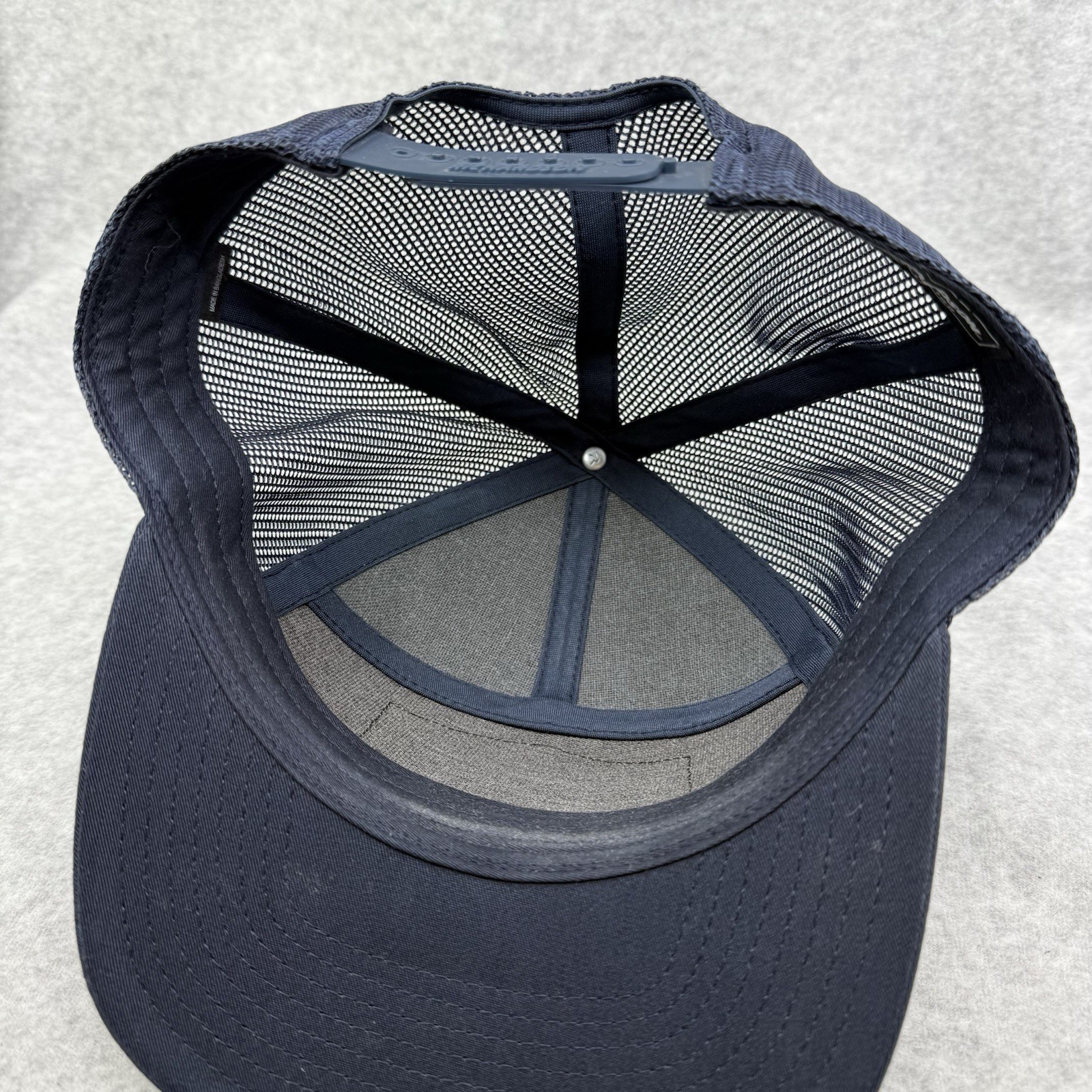 Skins 5 Panel Golf Hat Black Meshback Snapback Patch Logo