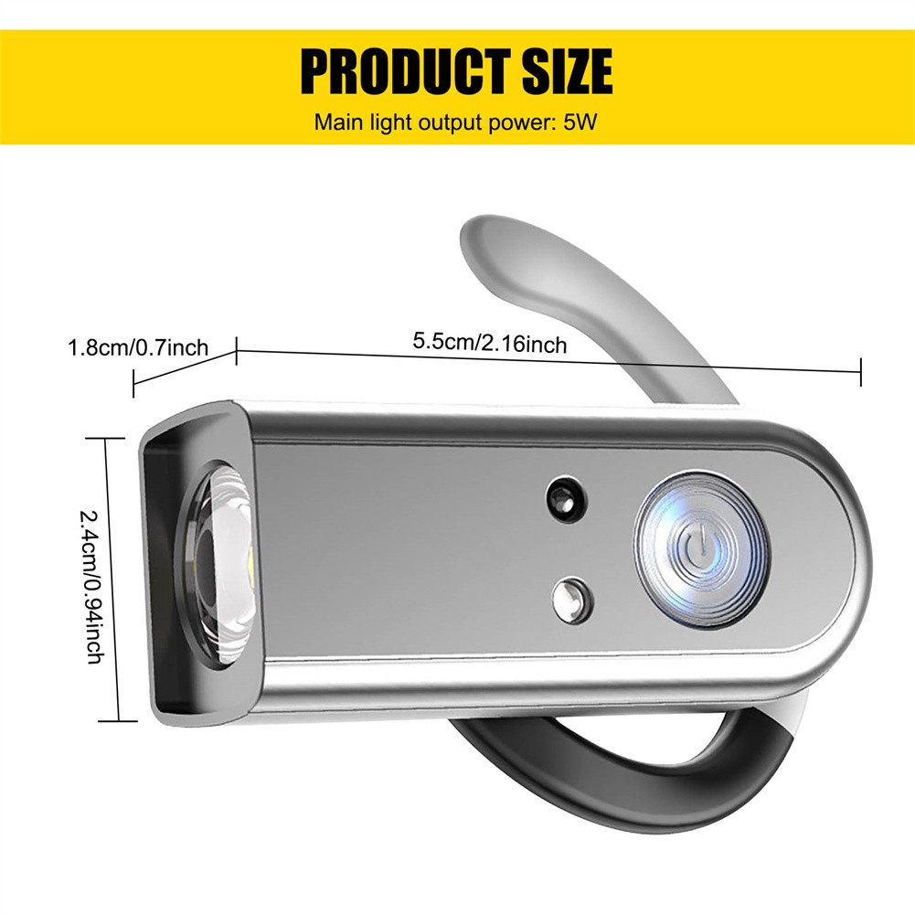 USB Rechargeable LED Headlamp Headlight Flashlight for Camping, Hiking, Hunting