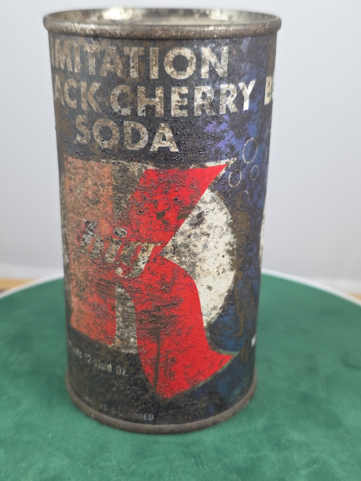 Vintage, Empty, Big K Black Cherry, Soda Pop can