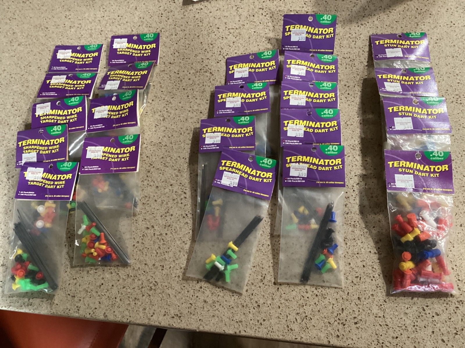 Lot of Terminator Dart Kits-Stun/Spearhead/Sharpened Wire-NOS-#223