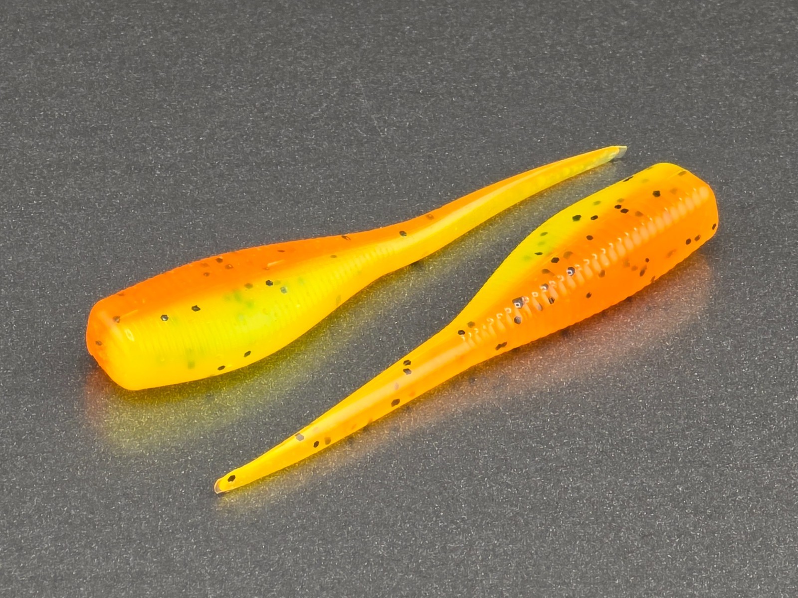 (24)  2" SLAB HUNTER "Cajun Cricket" GRUBS BAIT JIGS CRAPPIE BABY SHAD