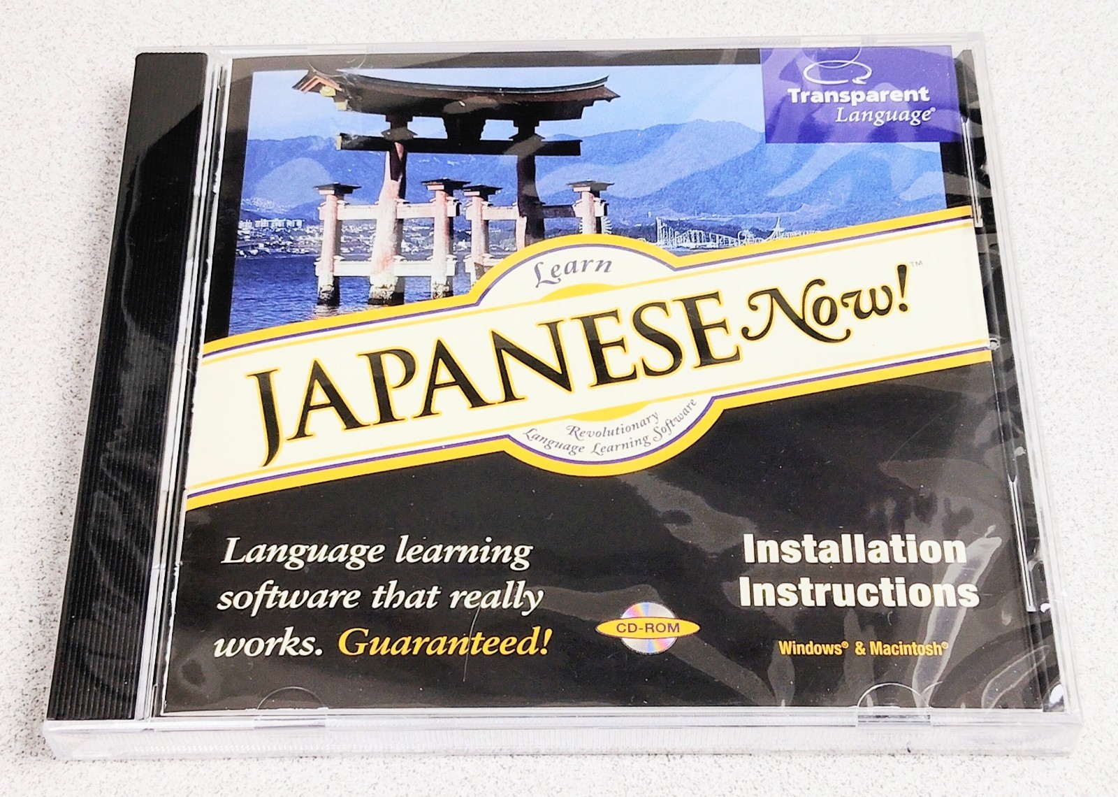 Transparent Language Learn Japanese Now CD-ROM Windows Macintosh NEW & Sealed