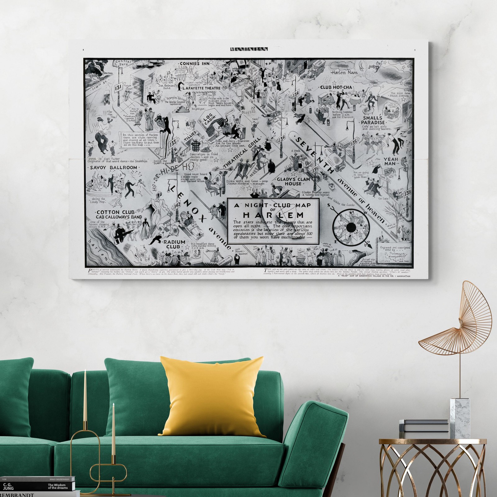 1933 Harlem Nightclub Map – Jazz Age Nightlife & Prohibition-Era Speakeasies