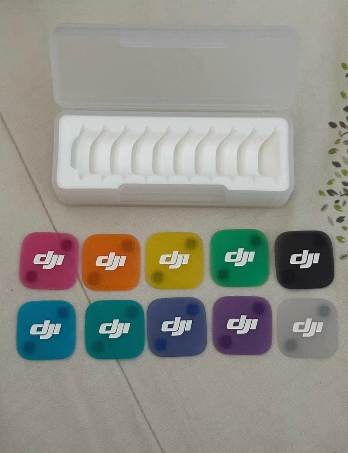 8PCS Multi-Color Magnetic Decor Front Cover Replacement Fit DJI Mic Mini 2 Mic