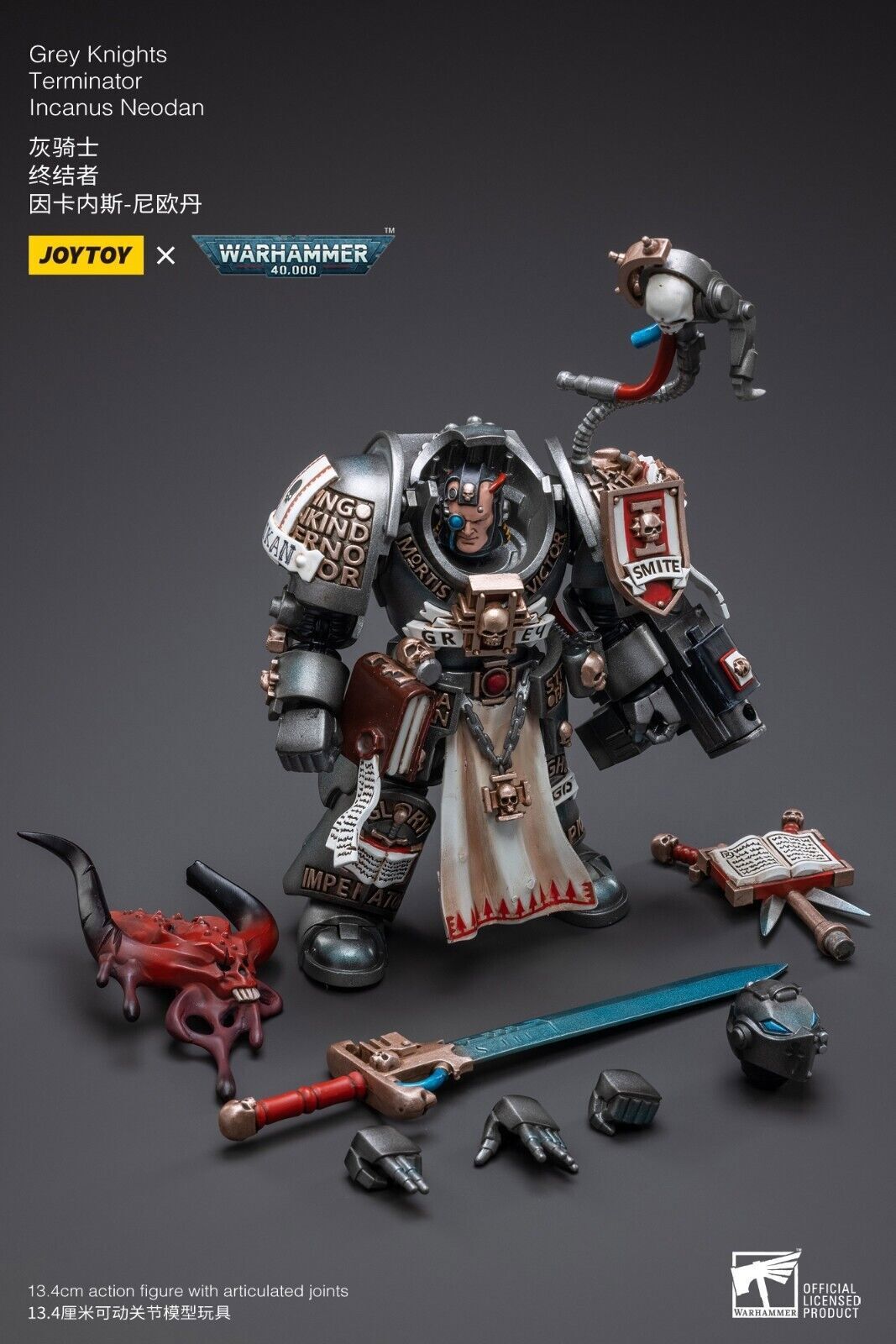 1/18 JOYTOY X Warhammer 40k Grey Knights Terminator Incanus Neodan Action Figure