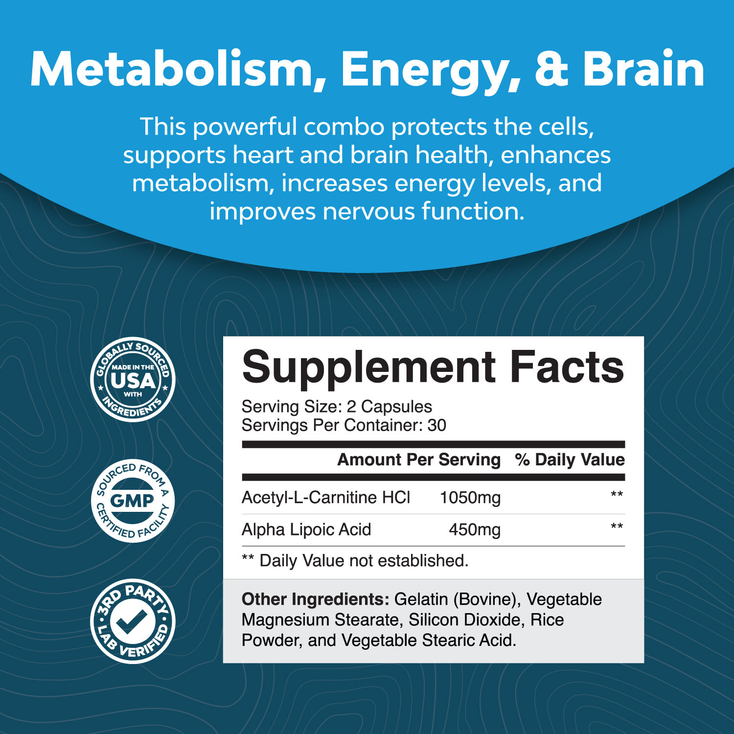 ALC and Alpha Lipoic Acid Supplements - Acetyl l-carnitine Alpha Lipoic Acid