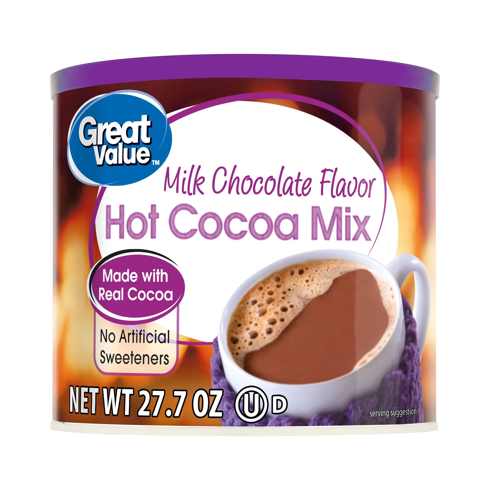 Great Value Milk Chocolate Hot Cocoa Drink Mix, 27 Oz Canister