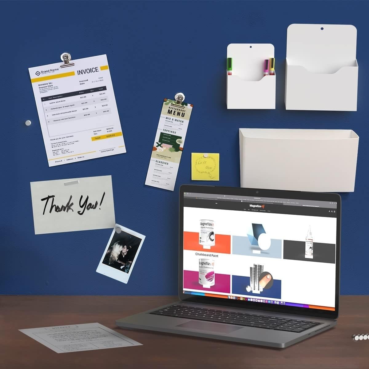 32oz Magnetic Paint & Primer - Create Interactive Walls with Water Resistance