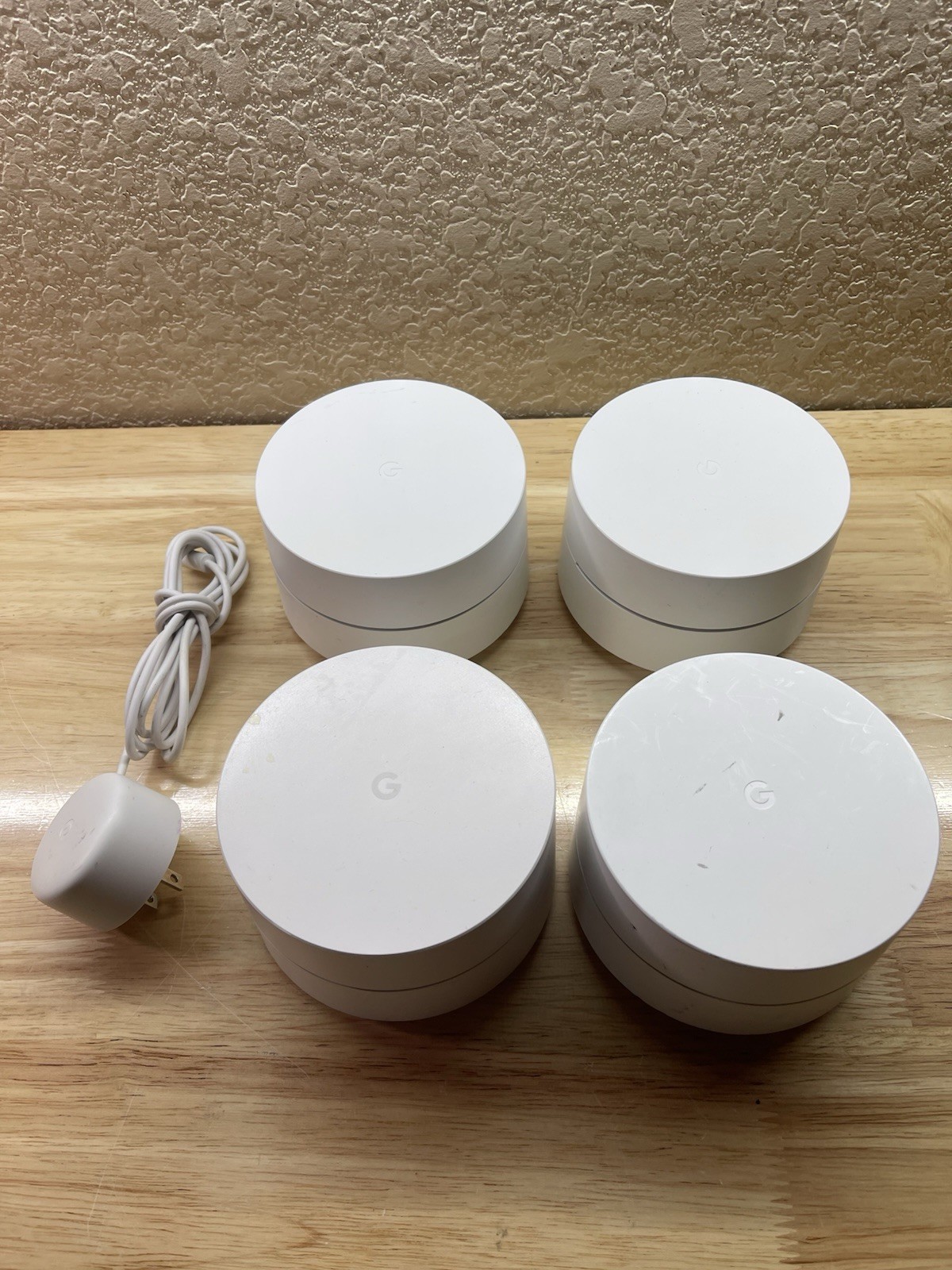 Google Nest WiFi Router (3) GJ2CQ AC1200 Mesh System (1) AC-1304 1 Adapter