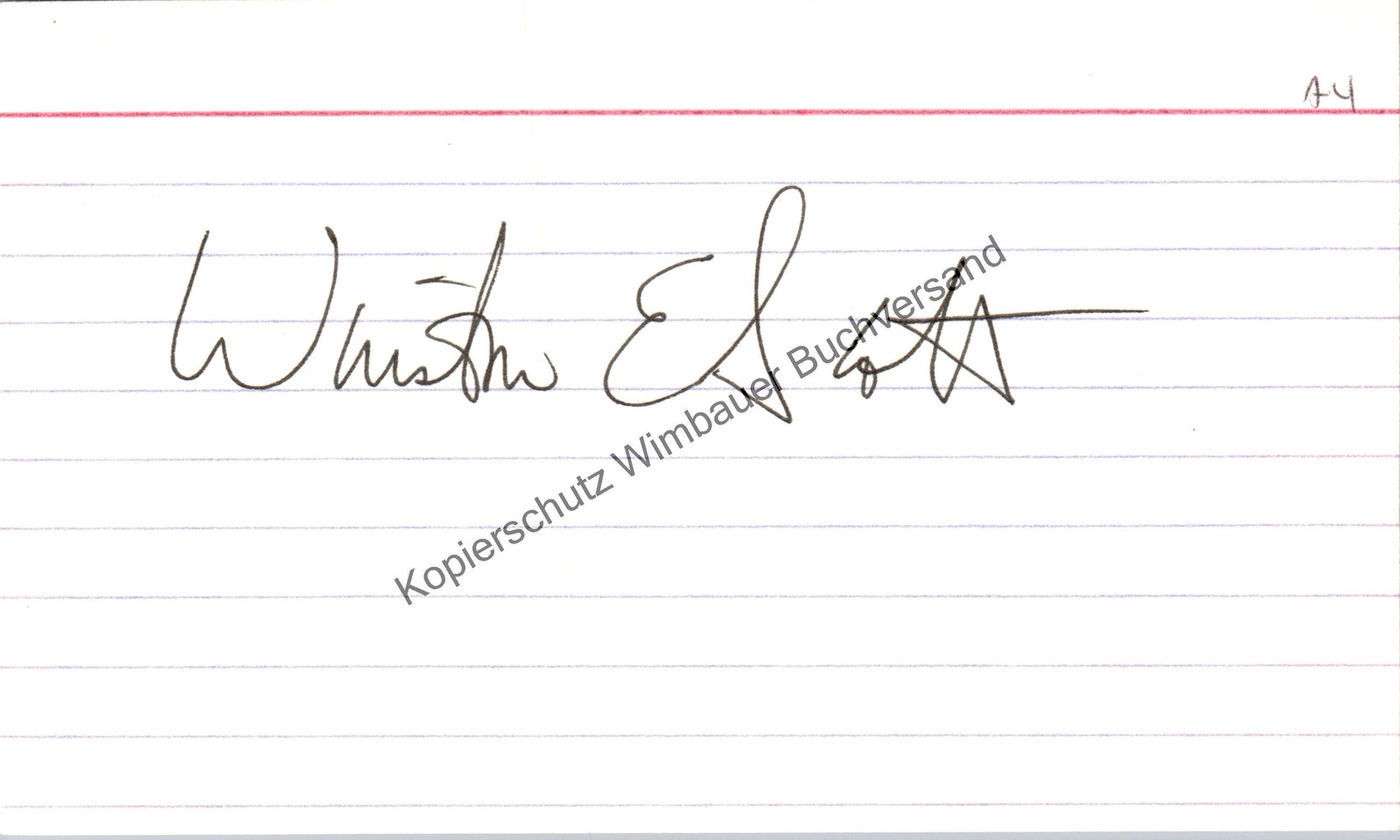 Original Autograph Winston Scott NASA Astronaut // Autograph Auto Si 305912