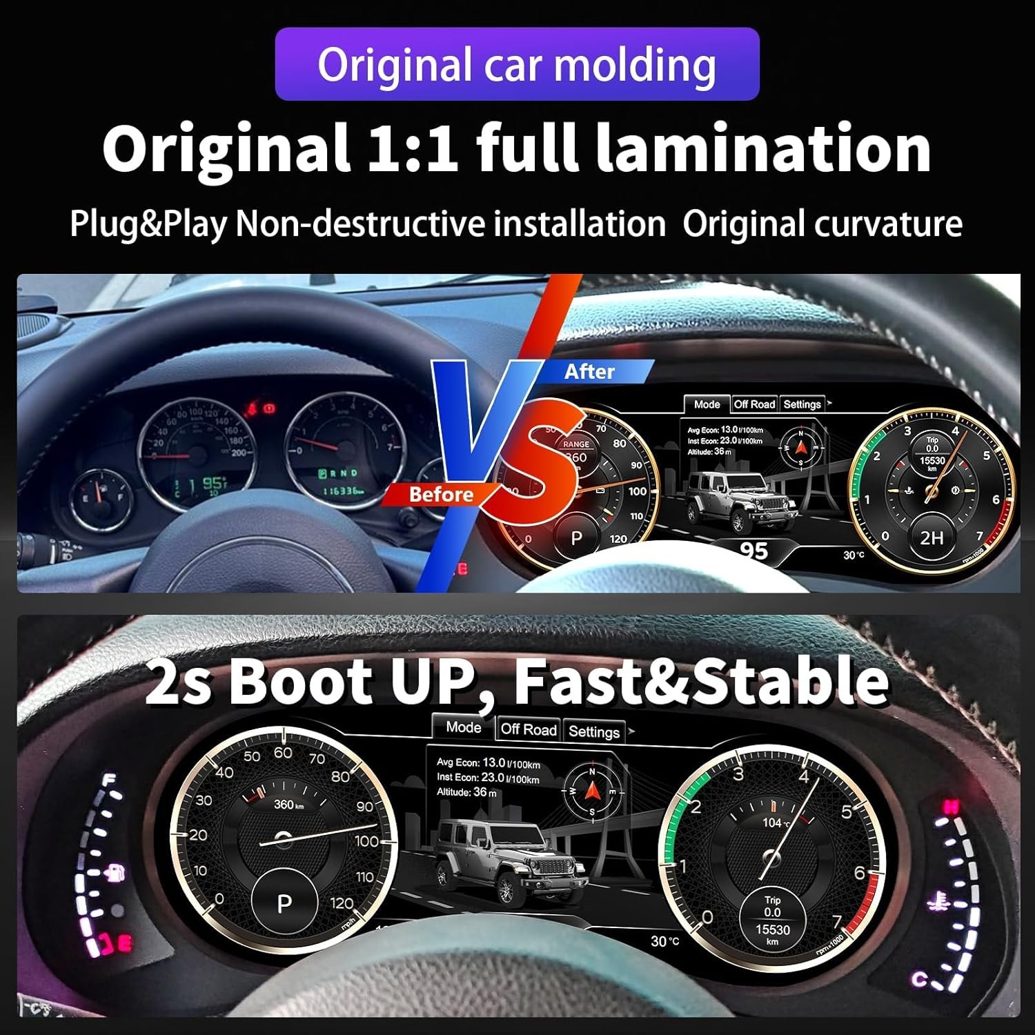 LED Dashboard Display Panel