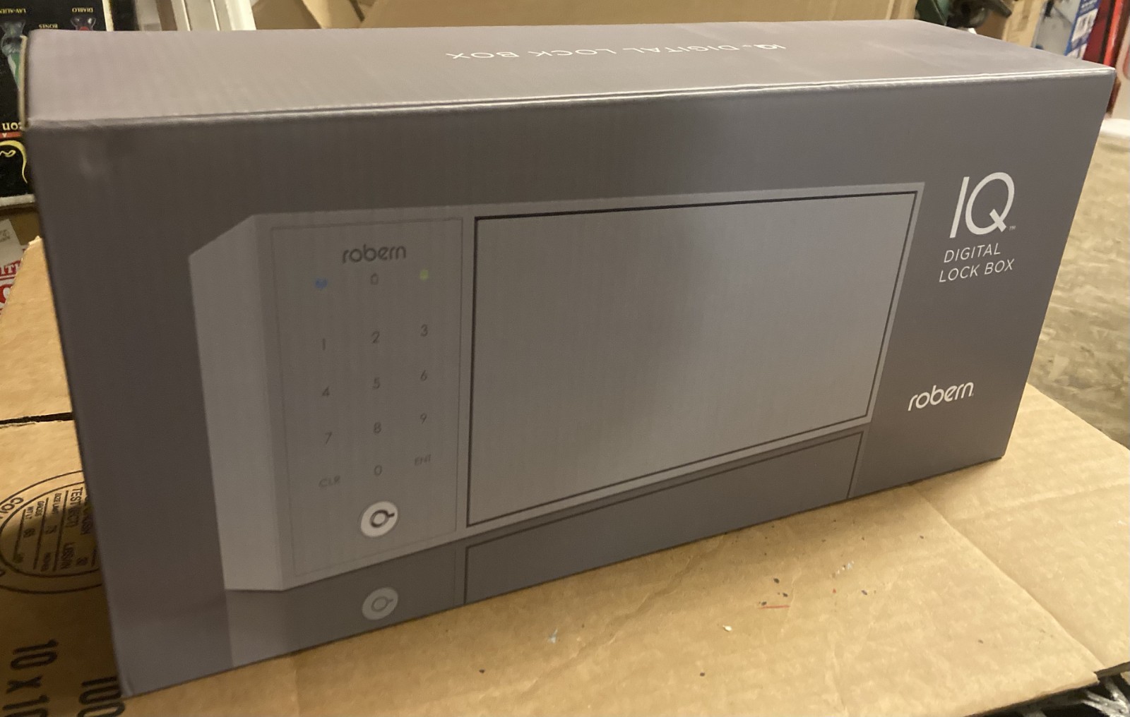 Robern IQ Digital Lock Box Medicine Cabinet Anodized Aluminum